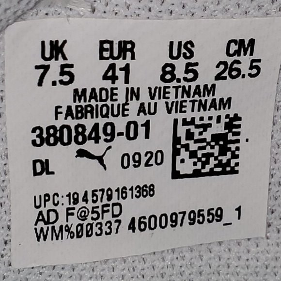 Puma Future Rider x Cloud9 Men's Size 8.5 White Cyan 380849-01 W/Laces New - Picture 10 of 10